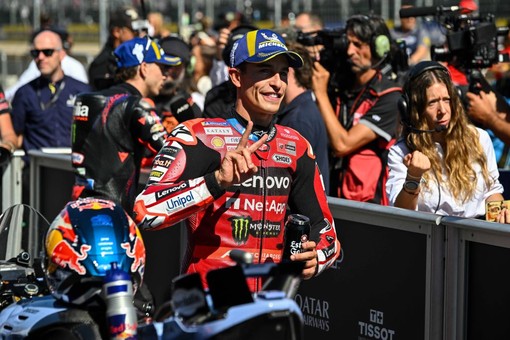 Marc Marquez precede Acosta al Gp di Aragon, terzo Bezzecchi Marc Marquez precede Acosta al Gp di Aragon, terzo Bezzecchi