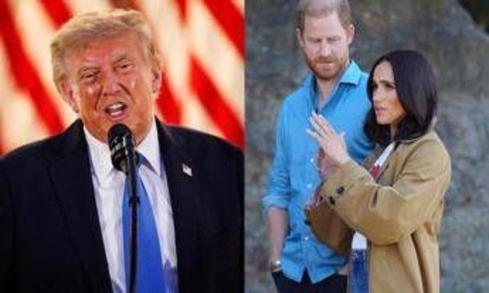 Donald Trump contro Harry e Meghan: "Hanno fatto cose terribili, io non li avrei mai accolti di nuovo come Re Carlo" Donald Trump contro Harry e Meghan: "Hanno fatto cose terribili, io non li avrei mai accolti di nuovo come Re Carlo"
