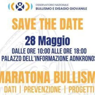 Insieme contro disagio giovanile, il 28 maggio 'Maratona' contro il bullismo