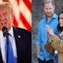 Donald Trump contro Harry e Meghan: "Hanno fatto cose terribili, io non li avrei mai accolti di nuovo come Re Carlo" Donald Trump contro Harry e Meghan: "Hanno fatto cose terribili, io non li avrei mai accolti di nuovo come Re Carlo"