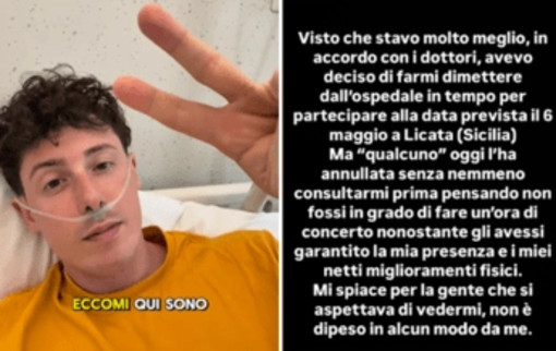 Shade, lo sfogo dall'ospedale: &quot;Mi hanno annullato il concerto, pensano che non ce la faccio&quot;
