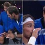 Fognini si lamenta, Federer e Nadal diventano allenatori: la scena iconica in Laver Cup