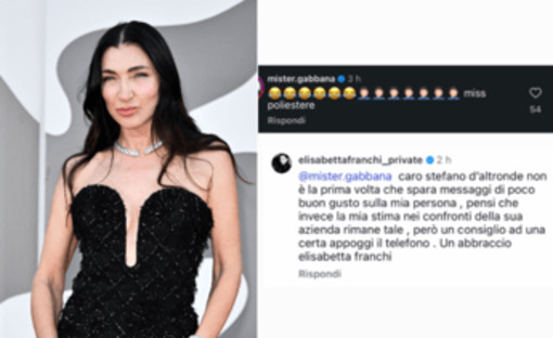 Stefano Gabbana stronca Elisabetta Franchi, il botta e risposta social dopo il red carpet a Venezia Stefano Gabbana stronca Elisabetta Franchi, il botta e risposta social dopo il red carpet a Venezia