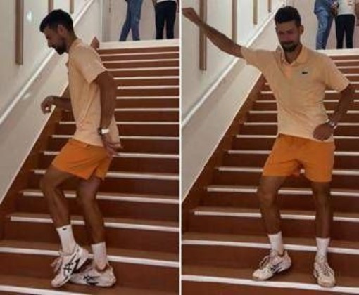 Djokovic come Michael Jackson al Roland Garros, moonwalk dopo la vittoria Djokovic come Michael Jackson al Roland Garros, moonwalk dopo la vittoria