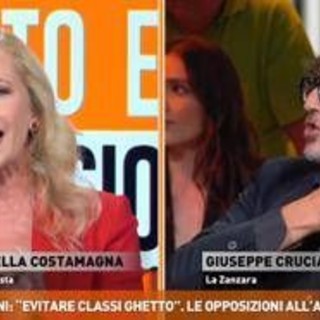 Scontro Costamagna-Cruciani sul decreto Scuola: "Propaganda razzista", "Non dire minch...."