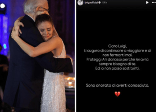Briga, il messaggio d'addio per il suocero George Eastman: "Proteggi Arianna da lassù" Briga, il messaggio d'addio per il suocero George Eastman: "Proteggi Arianna da lassù"