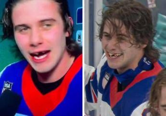 Perde due denti e segna il gol per l'oro, Hughes eroe dell'hockey Usa