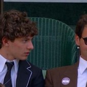 Antonelli a Wimbledon, giornata nel box 'reale' con Federer Antonelli a Wimbledon, giornata nel box 'reale' con Federer