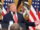 Trump, l'omaggio a Cristoforo Colombo e le battute: "Il mio amico Pavarotti..." Trump, l'omaggio a Cristoforo Colombo e le battute: "Il mio amico Pavarotti..."