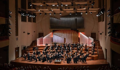 Una immagine dell'orchestra sinfonica della Rai di Torino