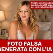 Meloni mezza nuda sul letto? La premier: "Ci deve essere scritto 'prodotto con Ai', se no abbiamo un problema" Meloni mezza nuda sul letto? La premier: "Ci deve essere scritto 'prodotto con Ai', se no abbiamo un problema"